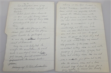 Ben Hogan's 6-Page Personal Handwritten Notes on Seminole Golf Club JSA ALOA