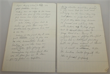 Ben Hogan's 6-Page Personal Handwritten Notes on Seminole Golf Club JSA ALOA