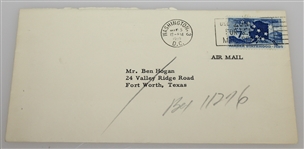 President Eisenhower Signed Letter to Ben Hogan - Congratulations on Win at Colonial JSA ALOA