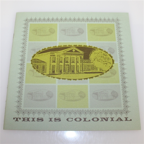  Ben Hogans Personal 1965 This is Colonial Advertising Booklet-Depicts Hogan Trophy Room