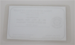 Ben & Valerie Hogan's Texas Sports Hall of Fame Membership Card