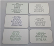 Ben Hogan's River Crest Country Club Membership Cards - Six Cards