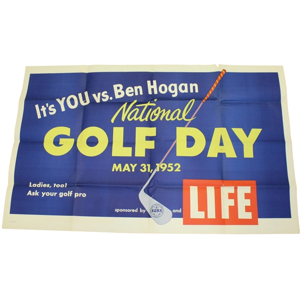 1952 Its You vs. Ben Hogan National Golf Day Large Poster