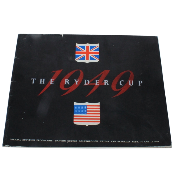 1949 Ryder Cup Program Signed by Robert Hudson and Lord Wardington JSA ALOA