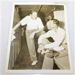 Ben Hogan and Byron Nelson Original Associated Press Black and White Photo - In Locker Room