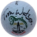 Tom Watson Signed Turnberry Logo Golf Ball JSA ALOA