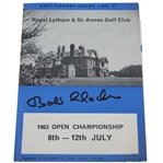 Bob Charles Signed 1963 Open Championship at Royal Lytham & St Annes Golf Course Chart No. 2 JSA ALOA