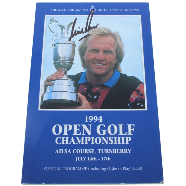 Nick Price Signed 1994 Open Championship at Turnberry Program JSA ALOA