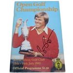 Bill Rogers Signed 1982 Open Championship at Royal Troon Program JSA ALOA