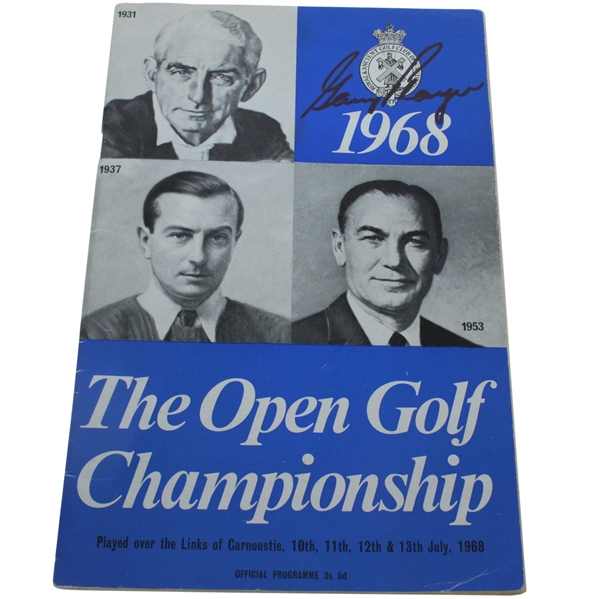 Gary Player Signed 1968 Open Championship Program JSA ALOA
