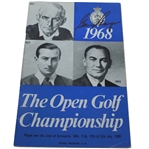 Gary Player Signed 1968 Open Championship Program JSA ALOA