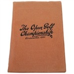 1931 Open Championship at Carnoustie Pamphlet - Tommy Armour Win