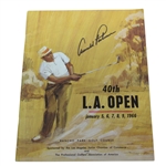 Arnold Palmer Signed 1966 LA Open at Rancho Park Program JSA ALOA