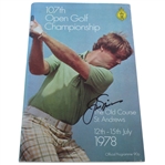 Jack Nicklaus Signed 1978 Open Championship at St. Andrews Program JSA ALOA