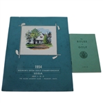 1954 US Womens Open Program and Rules of Golf Booklet - Babe Zaharias Win