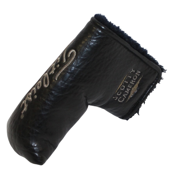 Scotty Cameron Black Leather Titleist Script Headcover