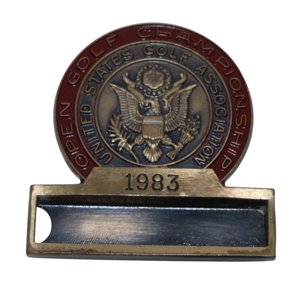 1983 US Open at Oakmont Contestant Badge - Larry Nelson Win