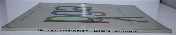 1958 PGA Championship at Llanerch Country Club Program - Dow Finsterwald Win