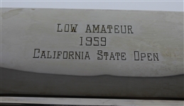 Al Geiberger's 1959 California State Open Sterling Silver Low Amateur Trophy 