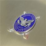 1974 Senior Golf Association Pebble Beach Spyglass Gorham Pewter Trophy Plate
