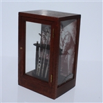 1987 Memorial Tournament Old Tom Morris & Young Tom Morris Display Gift w/Silver Clubs