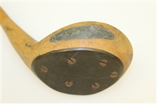 Classic Wooden Golf Club with Ram's Horn Insert and Sole Plate - Roth Collection