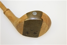 Vintage 1909 Wooden 'B' Golf Club - Roth Collection