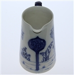 Circa 1900 Royal Doulton Morrisian Ware Small Pitcher in Ivory with 17th Century Golf Figures
