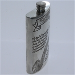 St. Andrews 'The Old Course' Pewter Flask with Course Layout - Excellent Condition with Funnel & Box