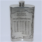 Augusta National Golf Club English Pewter Golf Flask - Great Condition with Funnel & Box