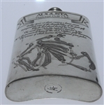 Augusta National Golf Club English Pewter Golf Flask - Great Condition with Funnel & Box