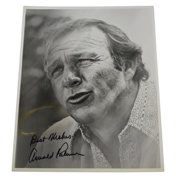 Arnold Palmer Signed B&W 8x10 Photo - Best Wishes, Arnold Palmer JSA ALOA 