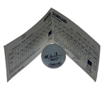 Al Geiberger Signed 59 Logo Golf Ball & 1975 Atlanta Golf Classic Used Scorecard JSA ALOA