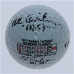 Al Geiberger Signed '59' Logo Golf Ball & 1975 Atlanta Golf Classic Used Scorecard JSA ALOA