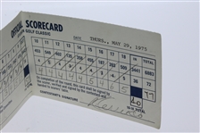 Al Geiberger Signed '59' Logo Golf Ball & 1975 Atlanta Golf Classic Used Scorecard JSA ALOA
