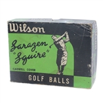 Wilson Sarazen Squire Cadwell Cover Dozen Golf Balls - Box Only - Roth Collection