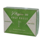 JC Higgins-50 Resilient Rubber Center Dozen Golf Balls - Box Only - Roth Collection