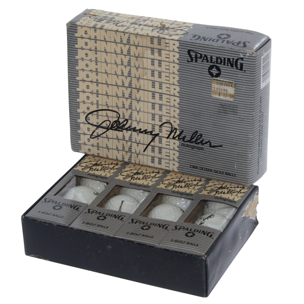 Spalding Johnny Miller Autograph Dozen Golf Balls - Roth Collection