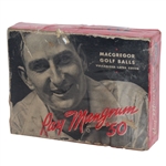 MacGregor Ray Mangrum Vulcanized Latex Cover Dozen Golf Balls - Box Only - Roth Collection