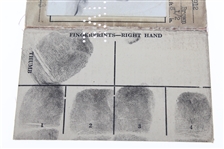 Ben Hogan's War Department Officers ID Card - Full Name Signature, Photo, & Fingerprints JSA ALOA
