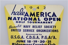 1942 Hale America National Open Golf Tournament Thursday Ticket #149 - Seldom Seen Hogan Win!