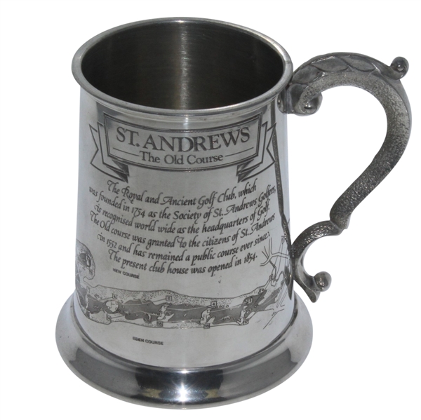 St. Andrews The Old Course Pewter Golf Tankard - Made in England