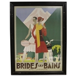 Brides les Bains en Savoie Print - Framed - Roth Collection