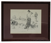 Advice to Caddies Print - Framed - Roth Collection