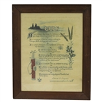 Golf by David R. Forgan Print - Framed - Roth Collection