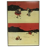 Large Comic Snow in Scotland Wood Display - Roth Collection