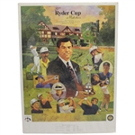 Lanny Wadkins Signed 1995 Ryder Cup Matches Poster JSA ALOA - Roth Collection