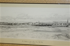1989 Linda Hartough 'The Clubhouse and 18th Hole at Royal Troon Golf Club'