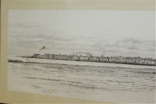 1989 Linda Hartough 'The Clubhouse and 18th Hole at Royal Troon Golf Club'