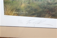 Tom Lehman Signed Ltd Ed #240/350 Baxter Royal Lytham & St Annes Print JSA ALOA - Framed